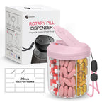 Hionxmga shatterproof capsule organizer showing secure sealing close up for luggage storage