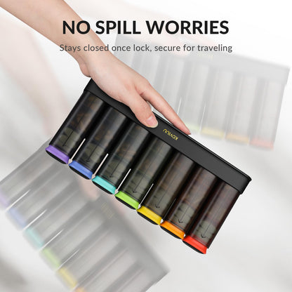 Premium drawer design medicine sorter open for travel usage