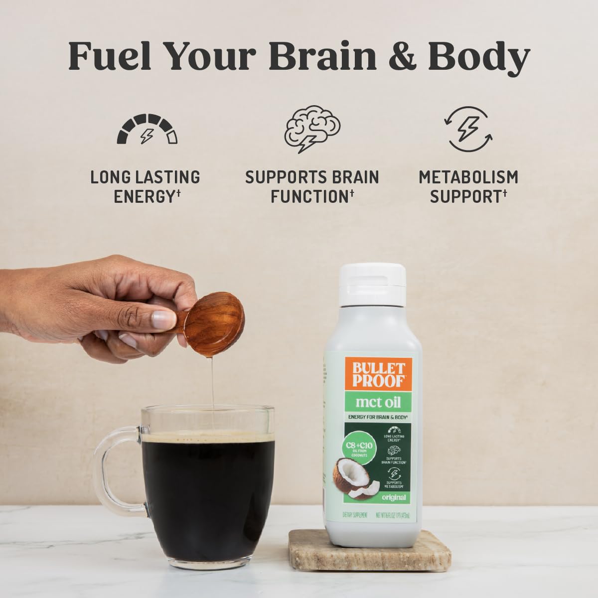 Bulletproof C8 And C10 MCT Oil nutrition label details