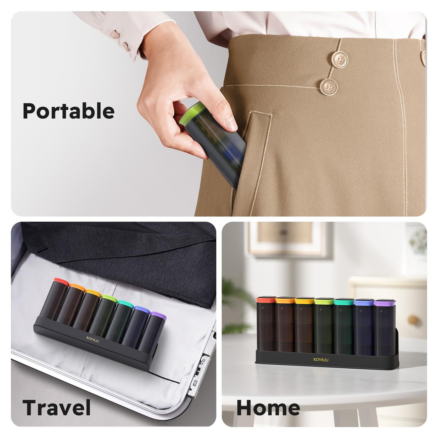 High quality silicone pill storage box showcasing durable snap on design
