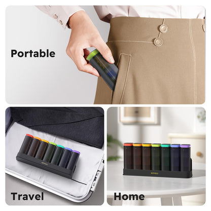 High quality silicone pill storage box showcasing durable snap on design