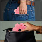 Zuiaso BPA-free durable plastic tablet holder showing secure closure mechanisms on all seven daily sections