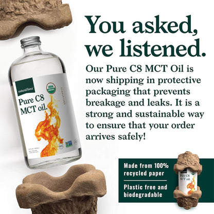 Natural Force C8 MCT Oil liquid texture