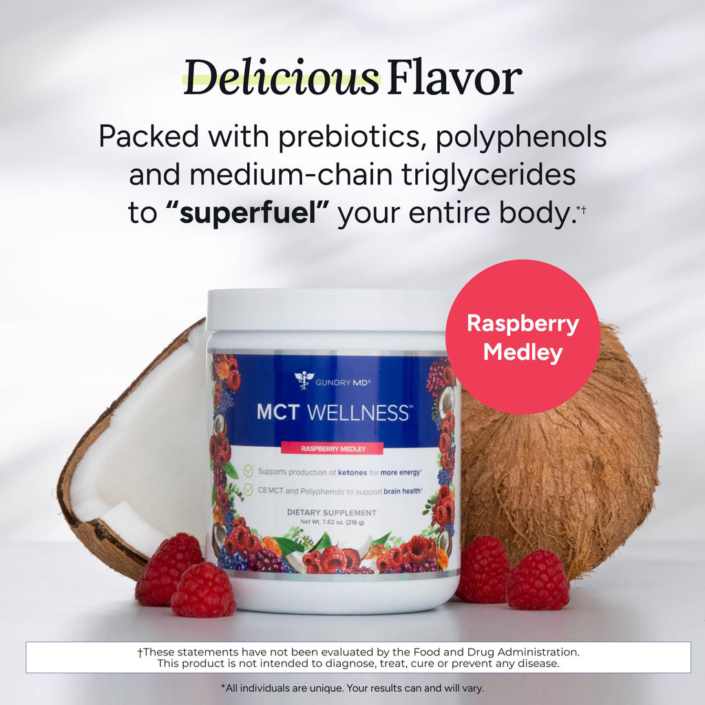 Gundry MD MCT Wellness scoop and powder texture view
