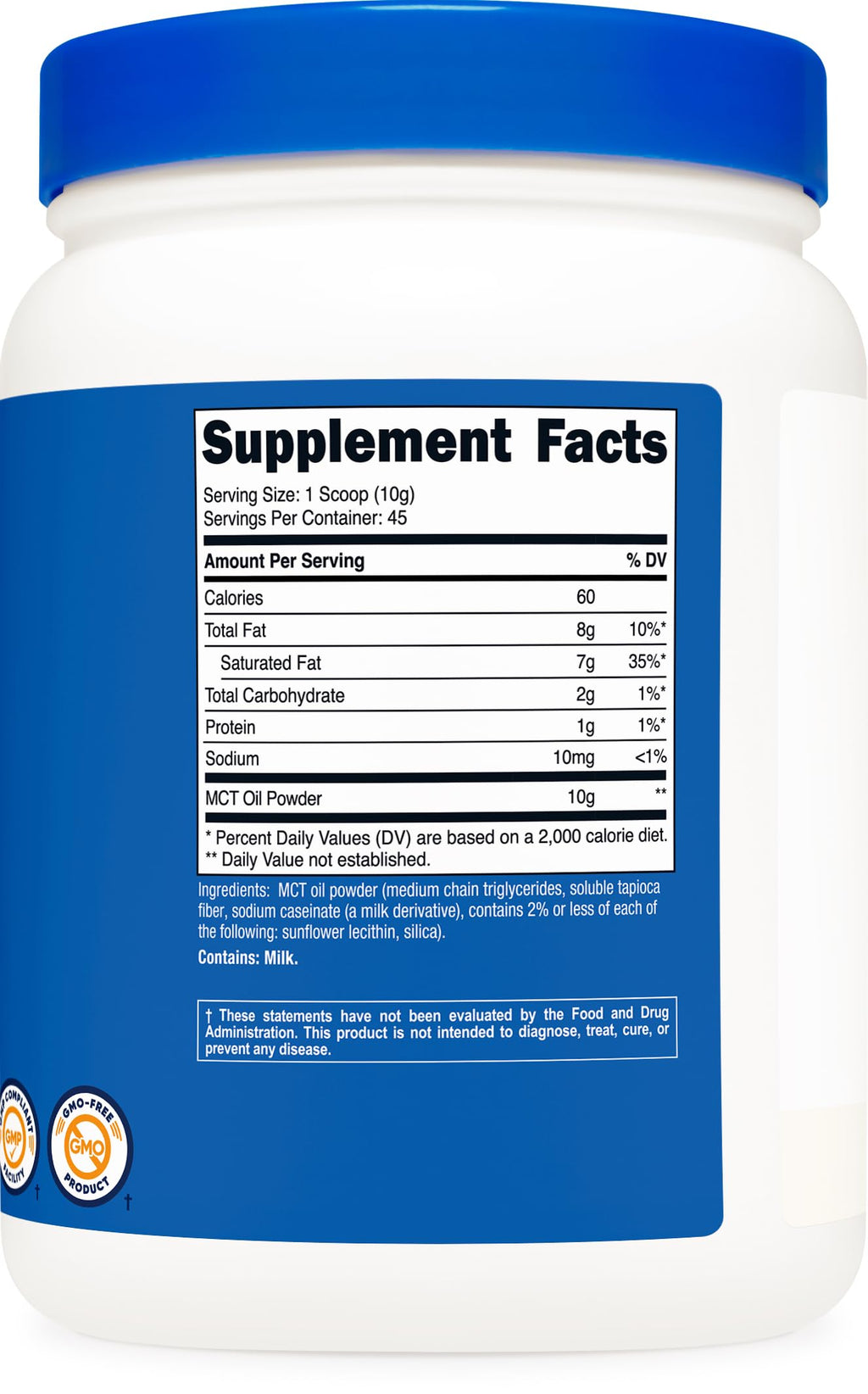 Nutricost MCT Oil Powder container lifestyle placement