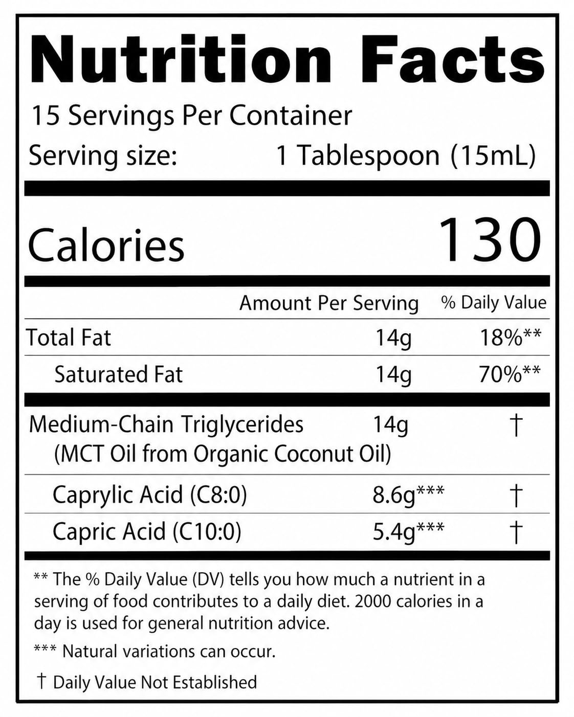 Authentic USA imported Kate Naturals MCT oil for keto diet