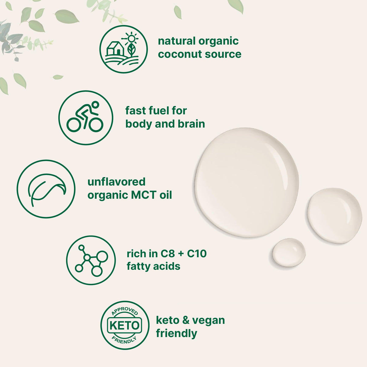 Micro Ingredients organic coconut MCT oil dietary supplement packaging