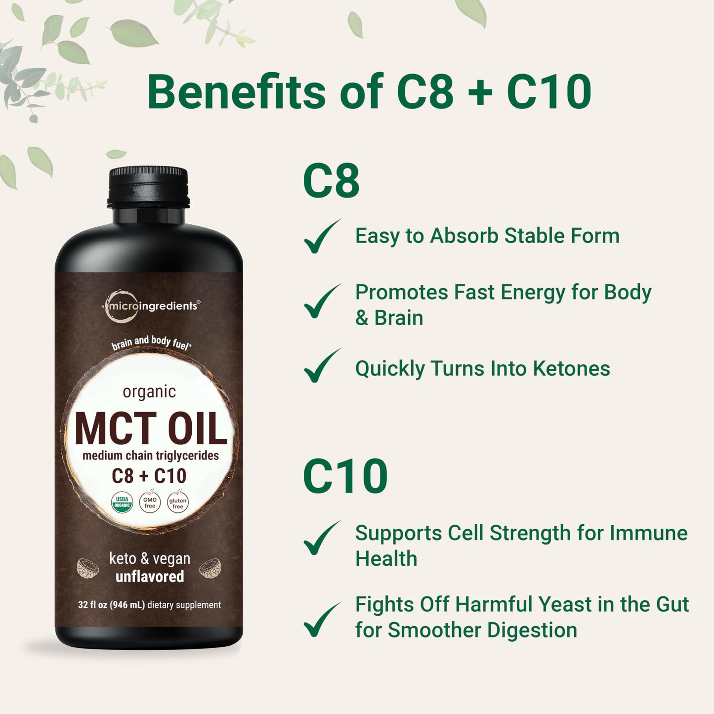 Micro Ingredients MCT oil being mixed into morning coffee