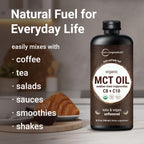 Micro Ingredients unflavored keto MCT oil bottle closeup view