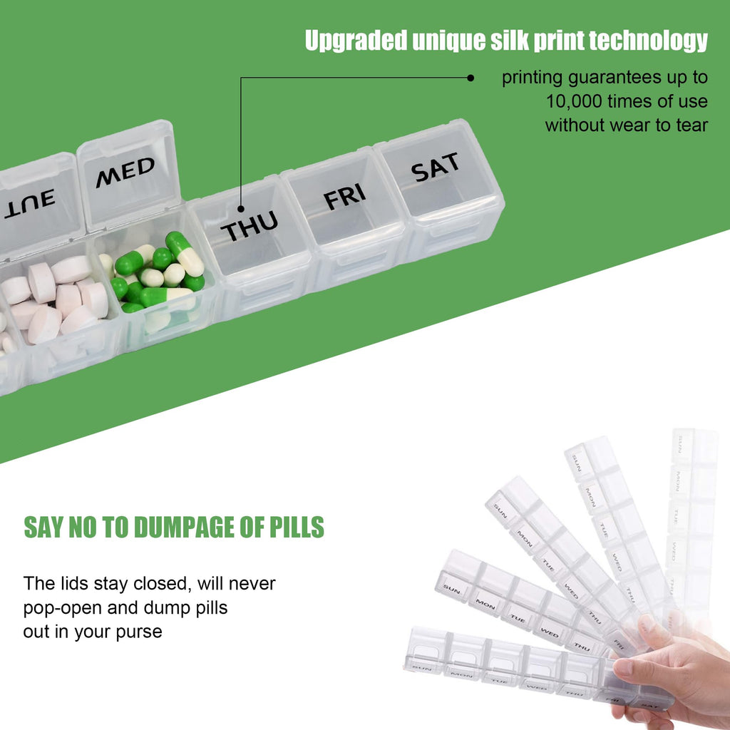 Modenkongjian travel medicine container pack being placed inside a small handbag