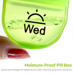 AUVON 7 day medicine box with detached morning and evening compartments.