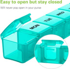 Bug Hull extra large pill case showing moisture proof sealing loop on the secure lid
