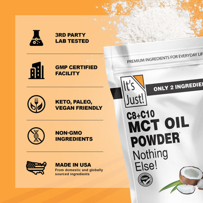 Lifestyle image of a person drinking keto coffee with MCT powder
