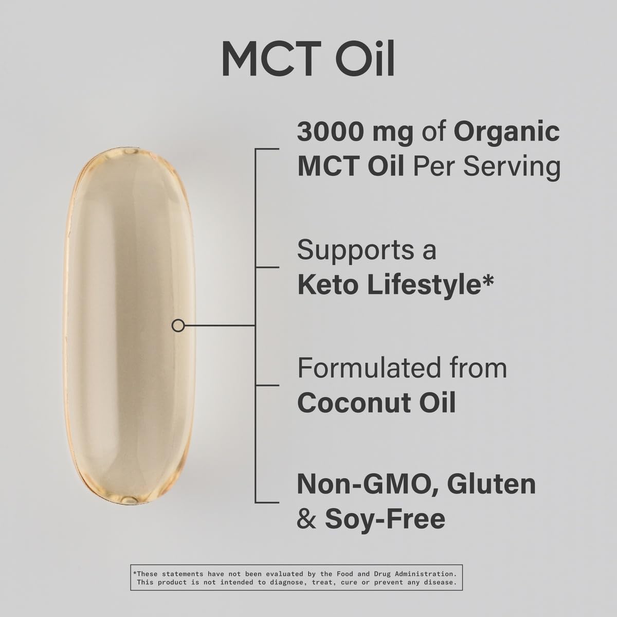Sports Research coconut derived medium chain triglycerides supplement supplement facts label