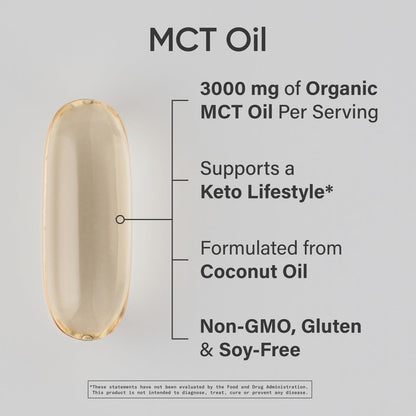 Sports Research coconut derived medium chain triglycerides supplement supplement facts label