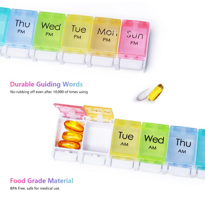 MOLN HYMY premium food grade BPA free daily organizer assembly diagram view