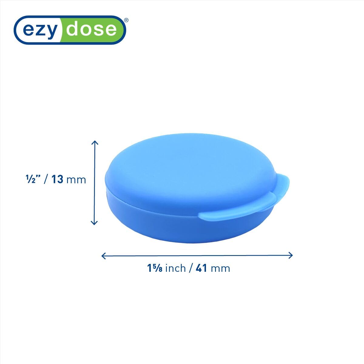 Ezy Dose pocket pharmacy open showing spacious internal pill compartment capacity