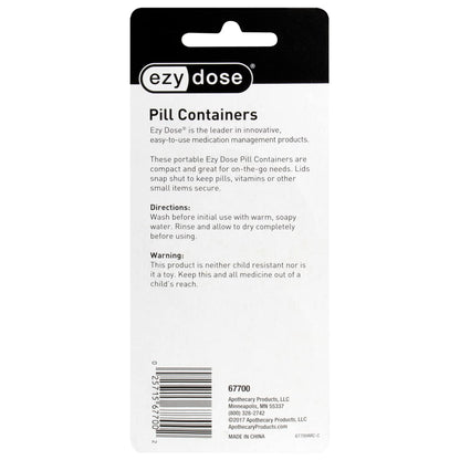Ezy Dose premium BPA free plastic portable medical supply storage cases