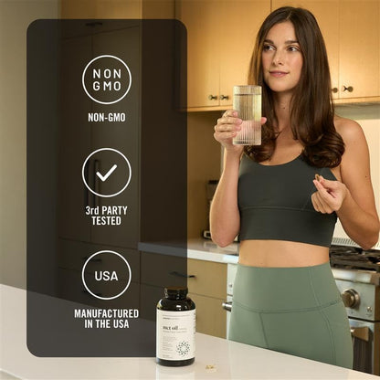 SmarterNutrition MCT oil bottle side profile