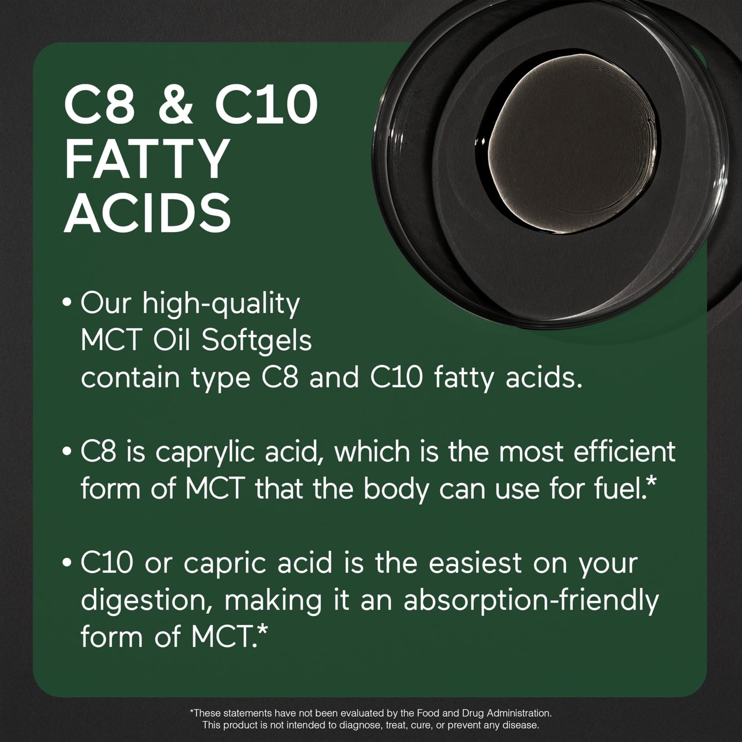 SmarterNutrition MCT oil softgels supplement facts