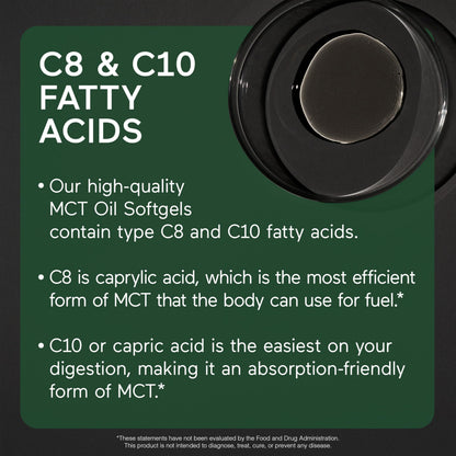 SmarterNutrition MCT oil softgels supplement facts