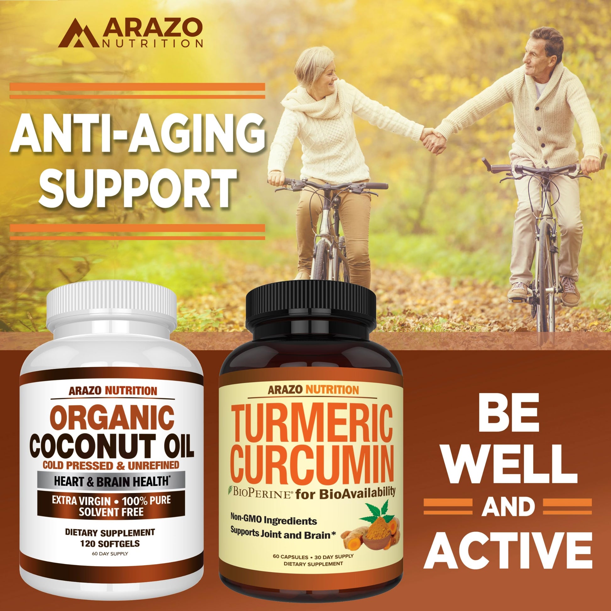Authentic Arazo Nutrition 120 capsules pack showing certified manufacturing details