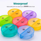 Sukuos double protection supplement case demonstrating the secure locking mechanism to prevent accidental pill spills