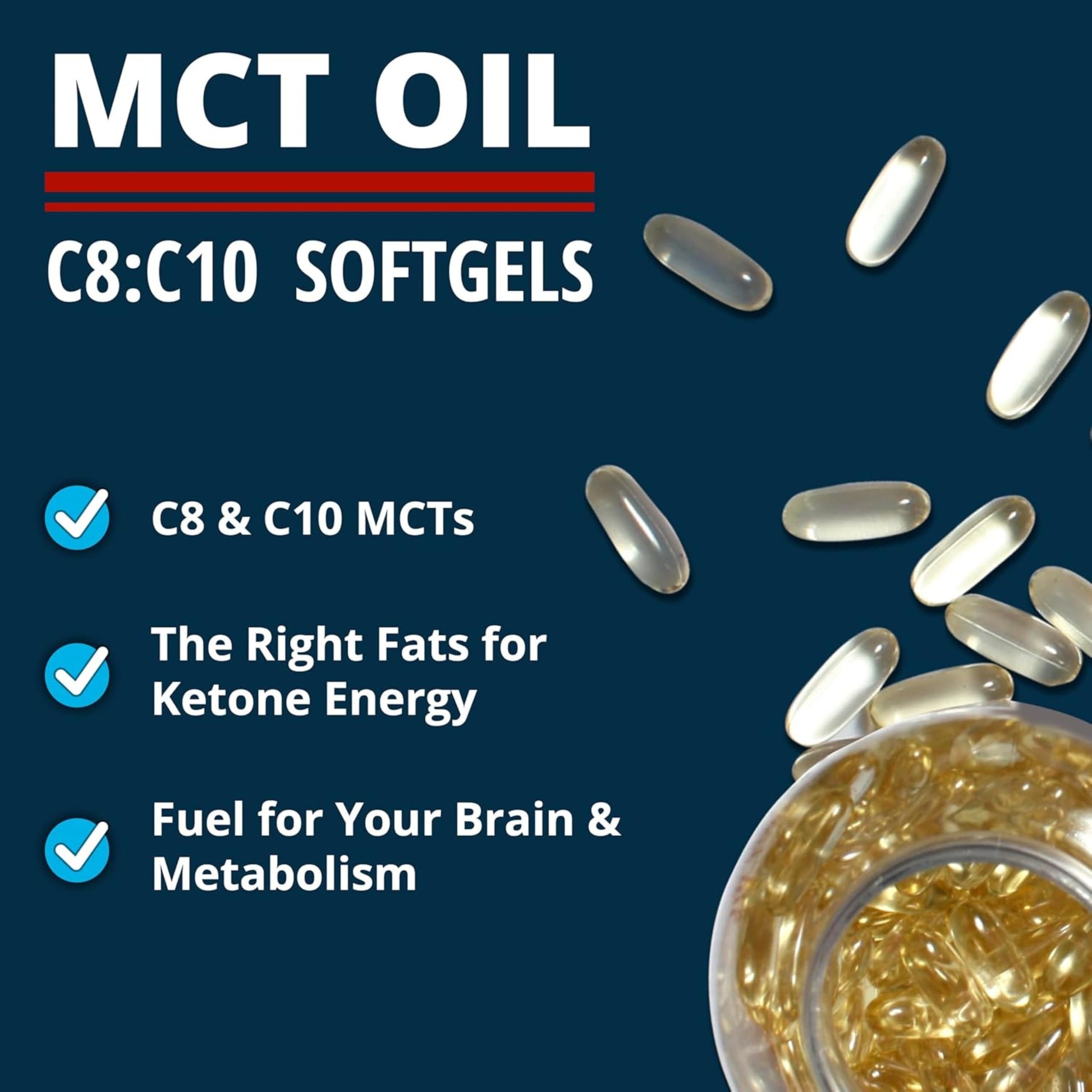Dr. Boz premium keto supplement bottle showing ingredient breakdown of caprylic and capric acid