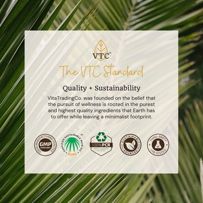 VTC MCT oil bottle lifestyle product shot