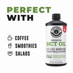 Left Coast Performance liquid MCT oil bottle for coffee and smoothies