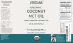Verdana MCT oil displayed with coffee and keto ingredients