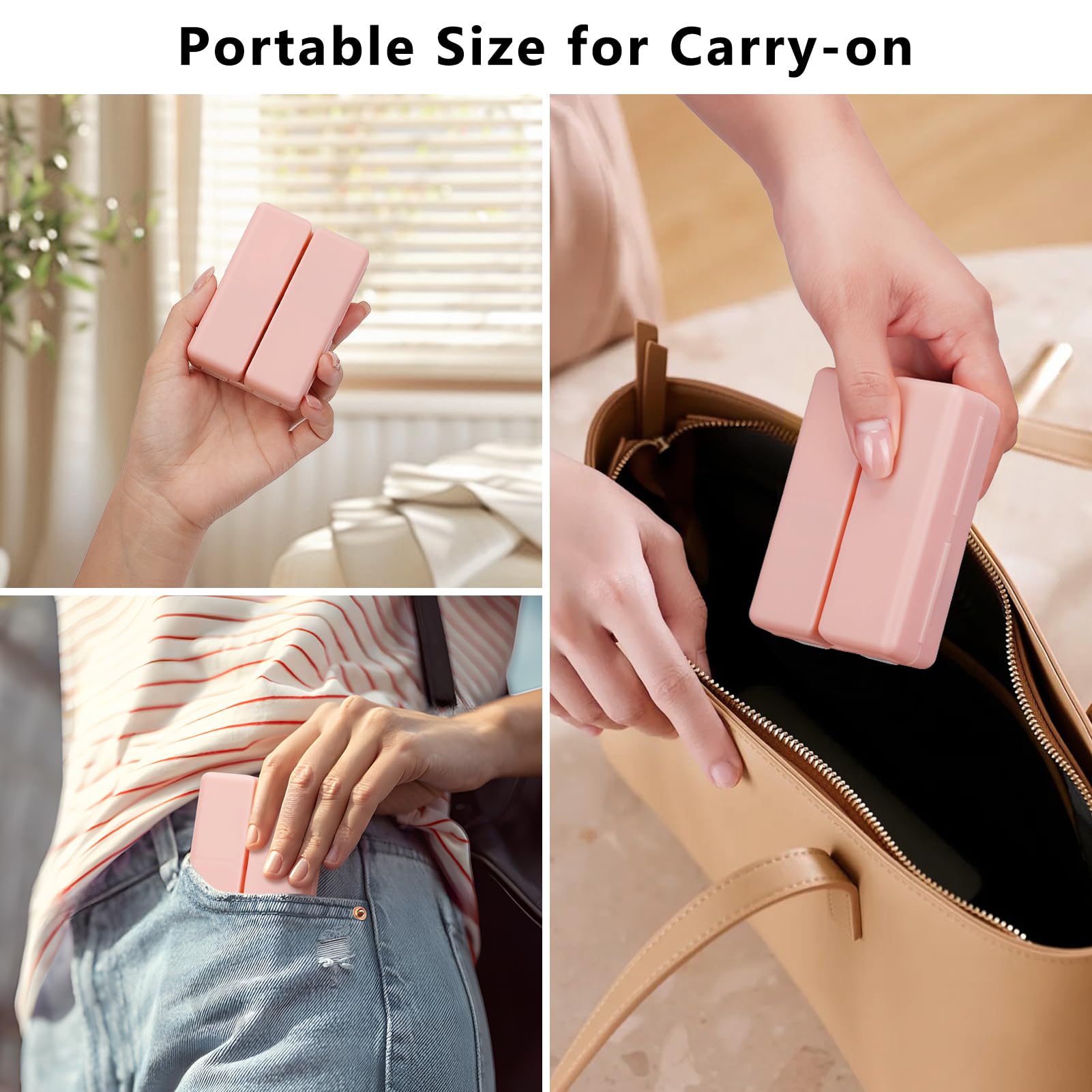 FYY moisture proof medicine organizer inside a women handbag pocket.