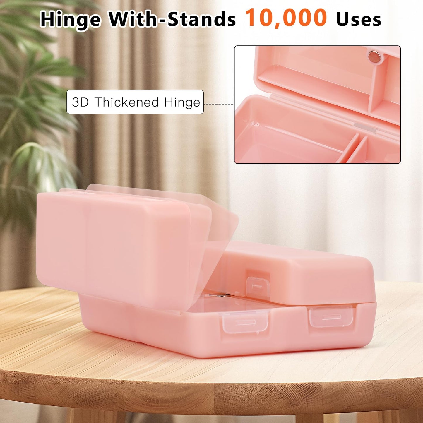 FYY BPA free food grade plastic pill holder with free pill cutter accessory.