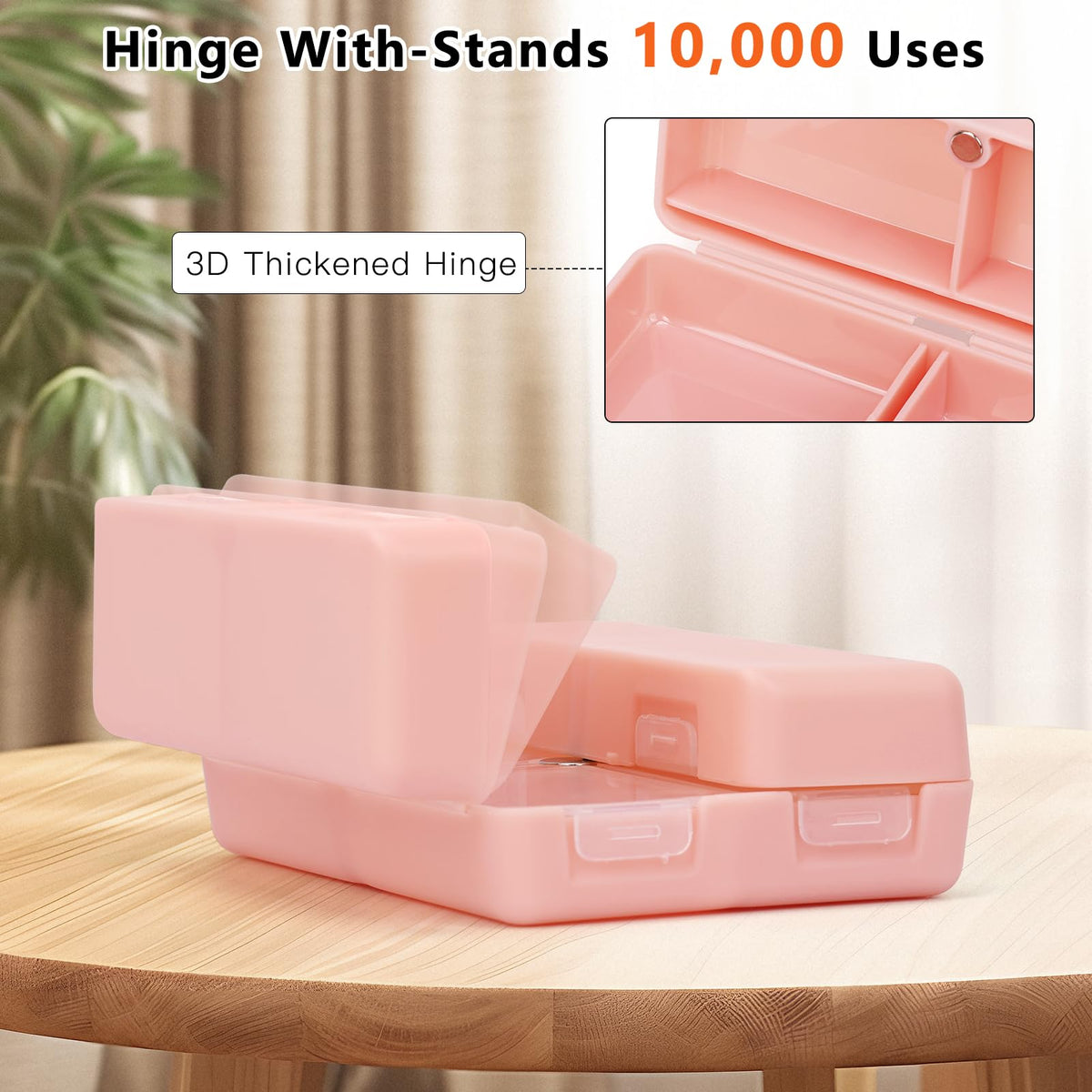 FYY BPA free food grade plastic pill holder with free pill cutter accessory.