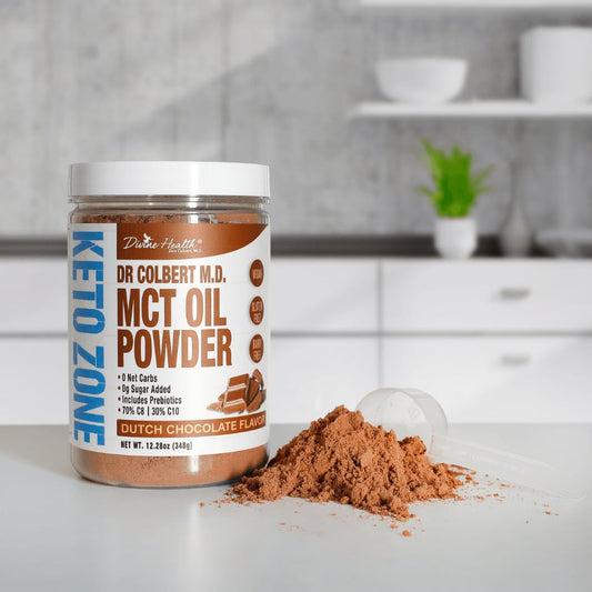 Dr. Colbert Keto Zone MCT Oil Powder nutritional label back view