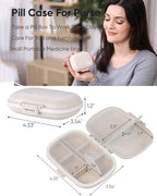 Holii moisture proof daily vitamin container with medicine grade rubber seal