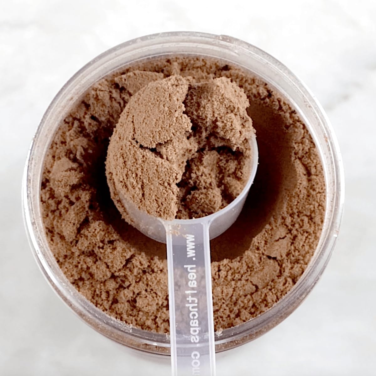 Close up of Divine Health MCT powder packaging details