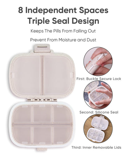 Holii grain shell fiber eco friendly pill planner material close up