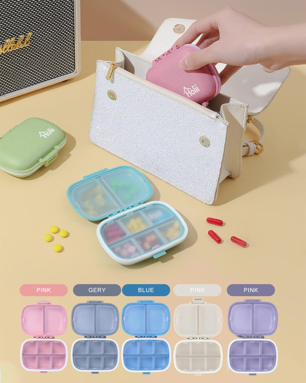 Holii lifestyle view of the premium imported health organizer on desk