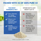 BioTrust Keto Elevate French Vanilla powder serving scoop detail