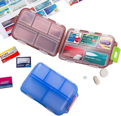 Full packaging set of pink iouwei travel container with one hundred sixty one labels