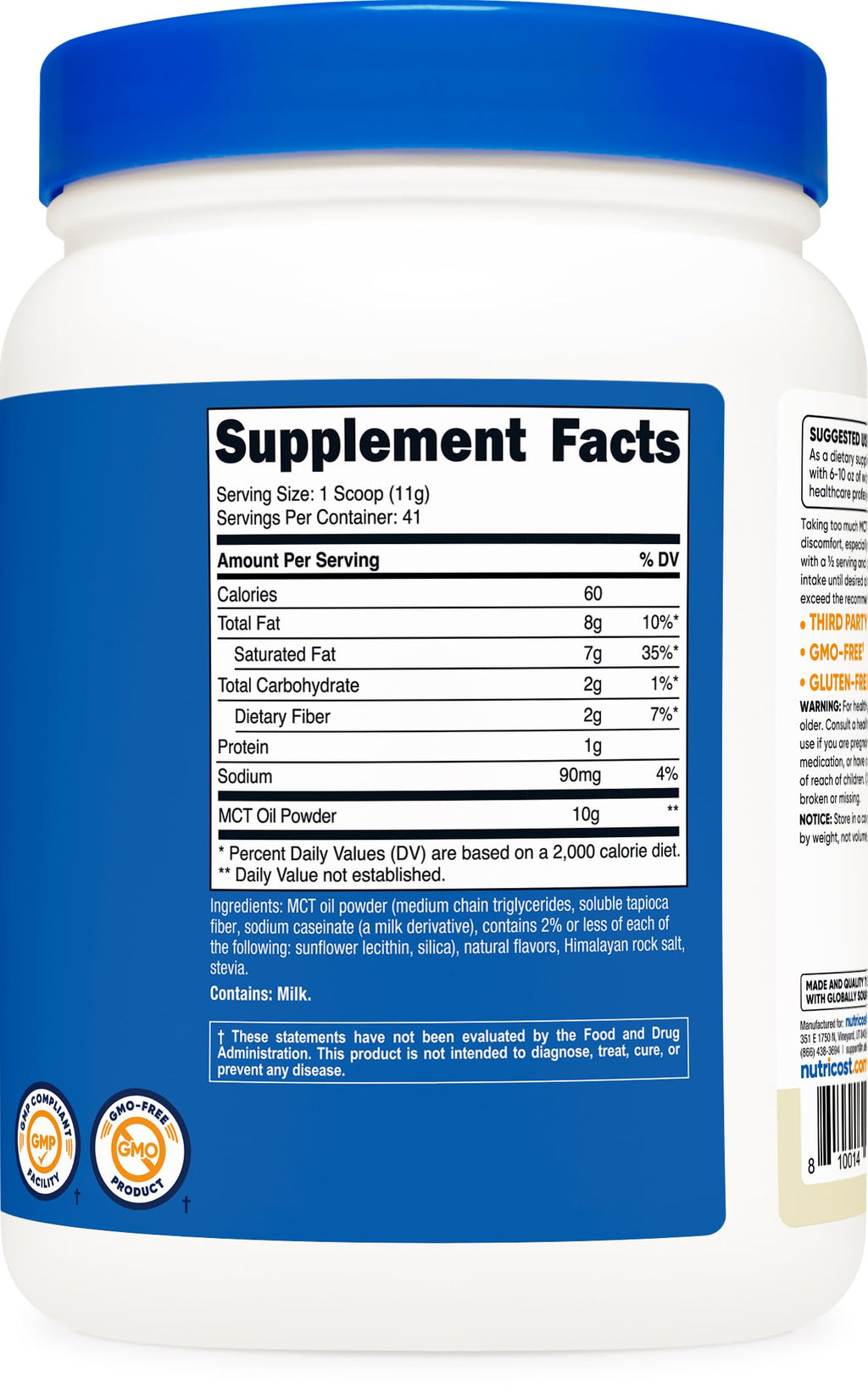 Keto friendly MCT oil powder packaging lifestyle view