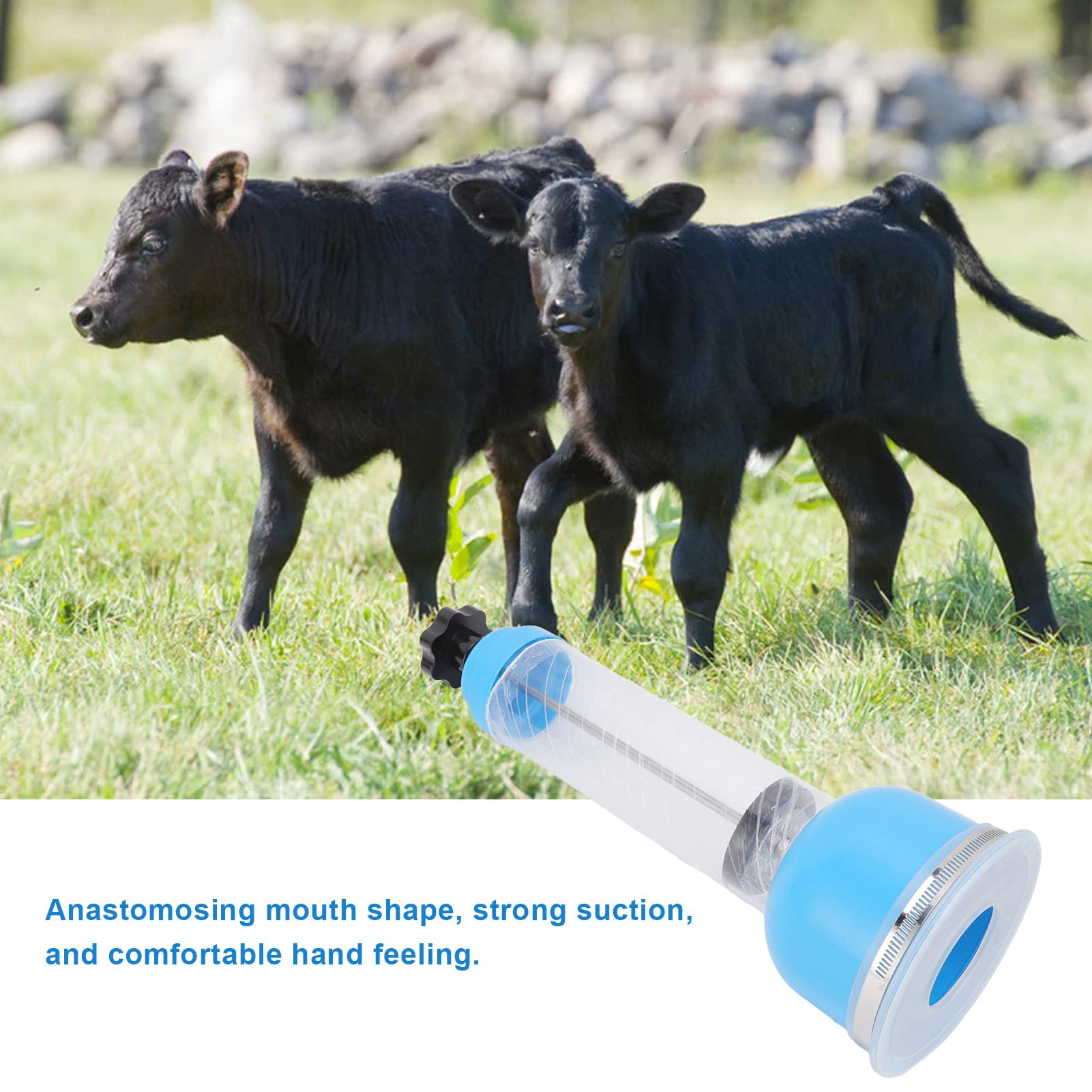 Side angle of the Topyond farm emergency breathing pump detailing the strong suction mechanism