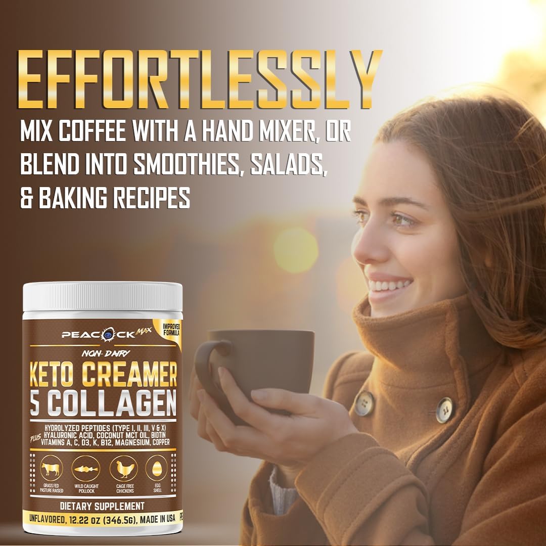 USA imported Peacock Max collagen keto supplement