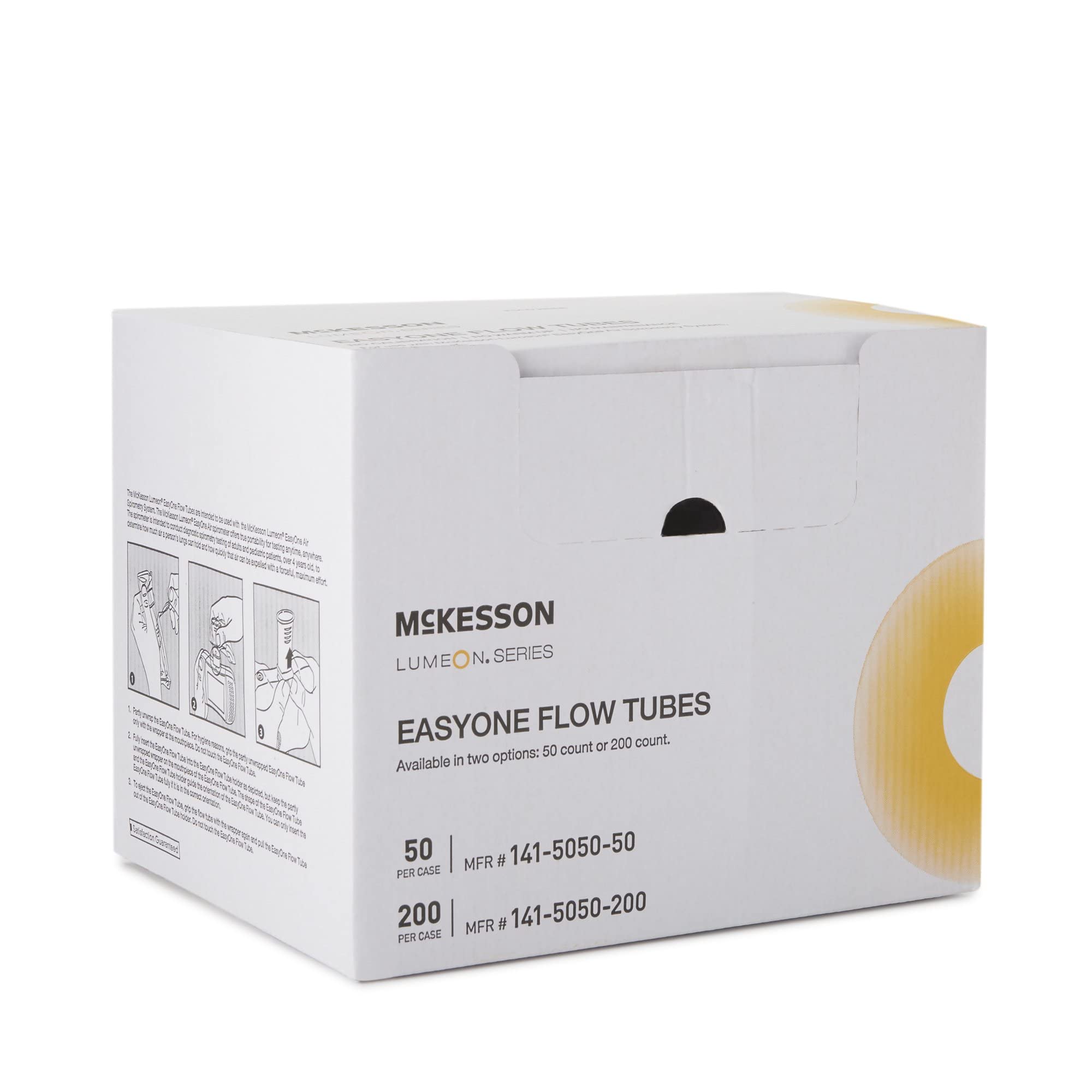 One size fits all adult and child spirometer flow tube accessory.