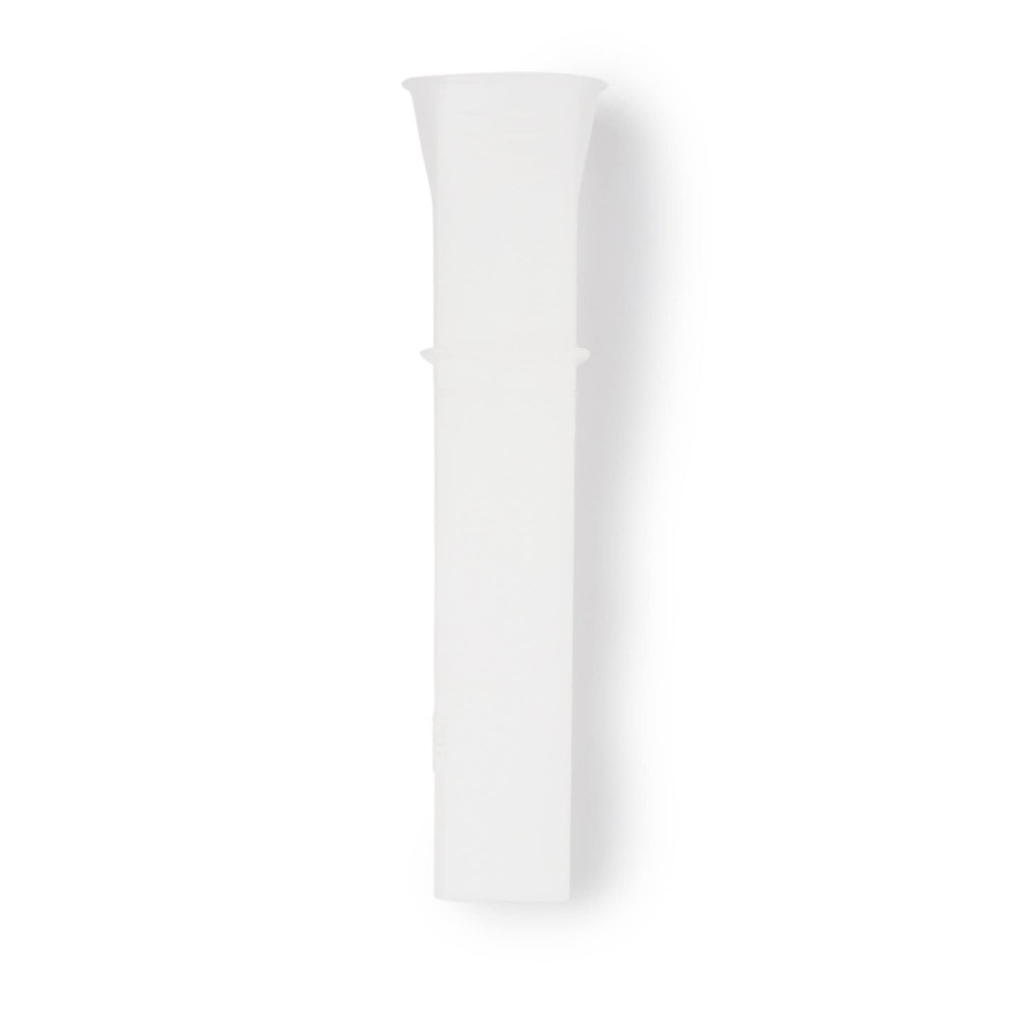 Resistance-free testing disposable plastic tube for lung health assessments.
