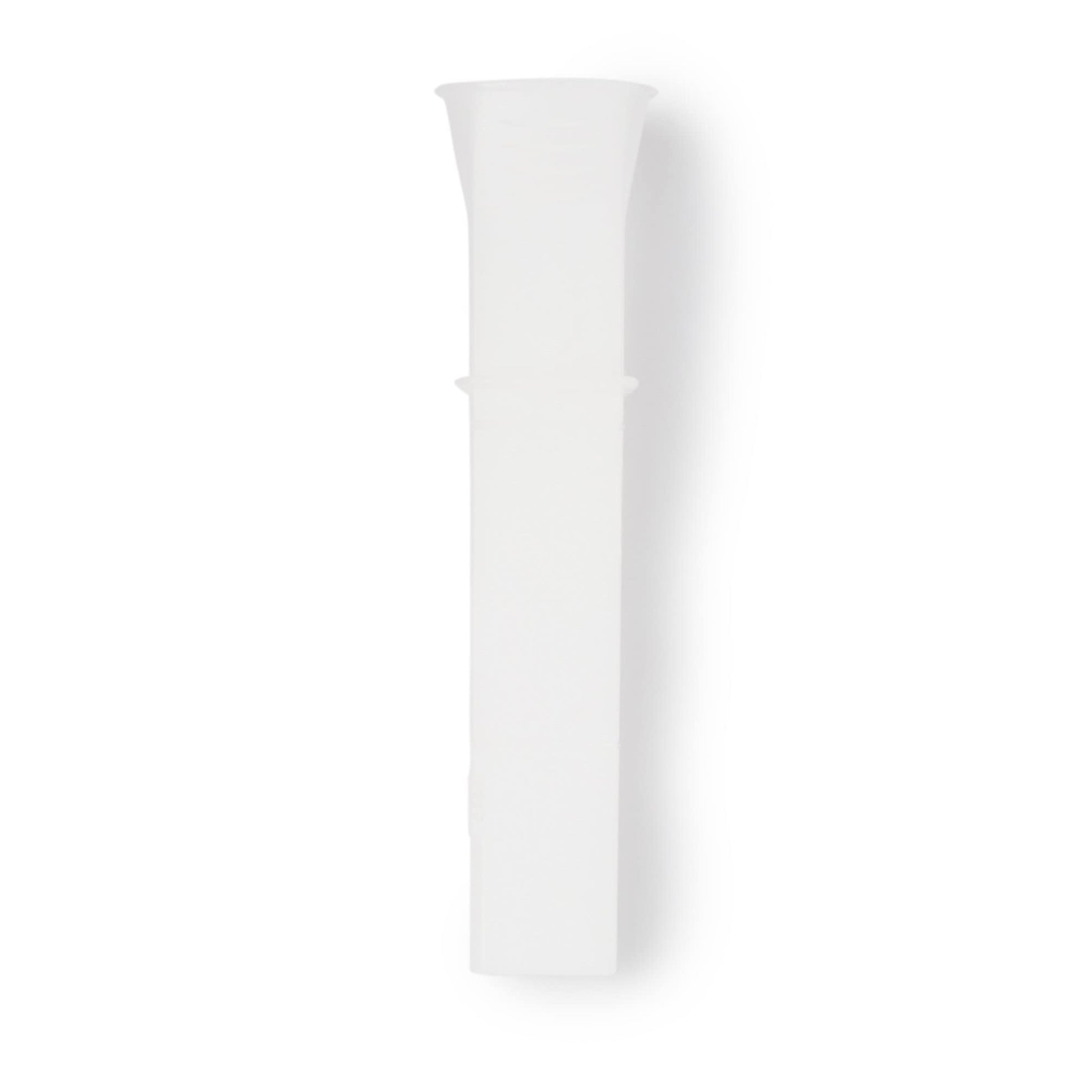 Resistance-free testing disposable plastic tube for lung health assessments.