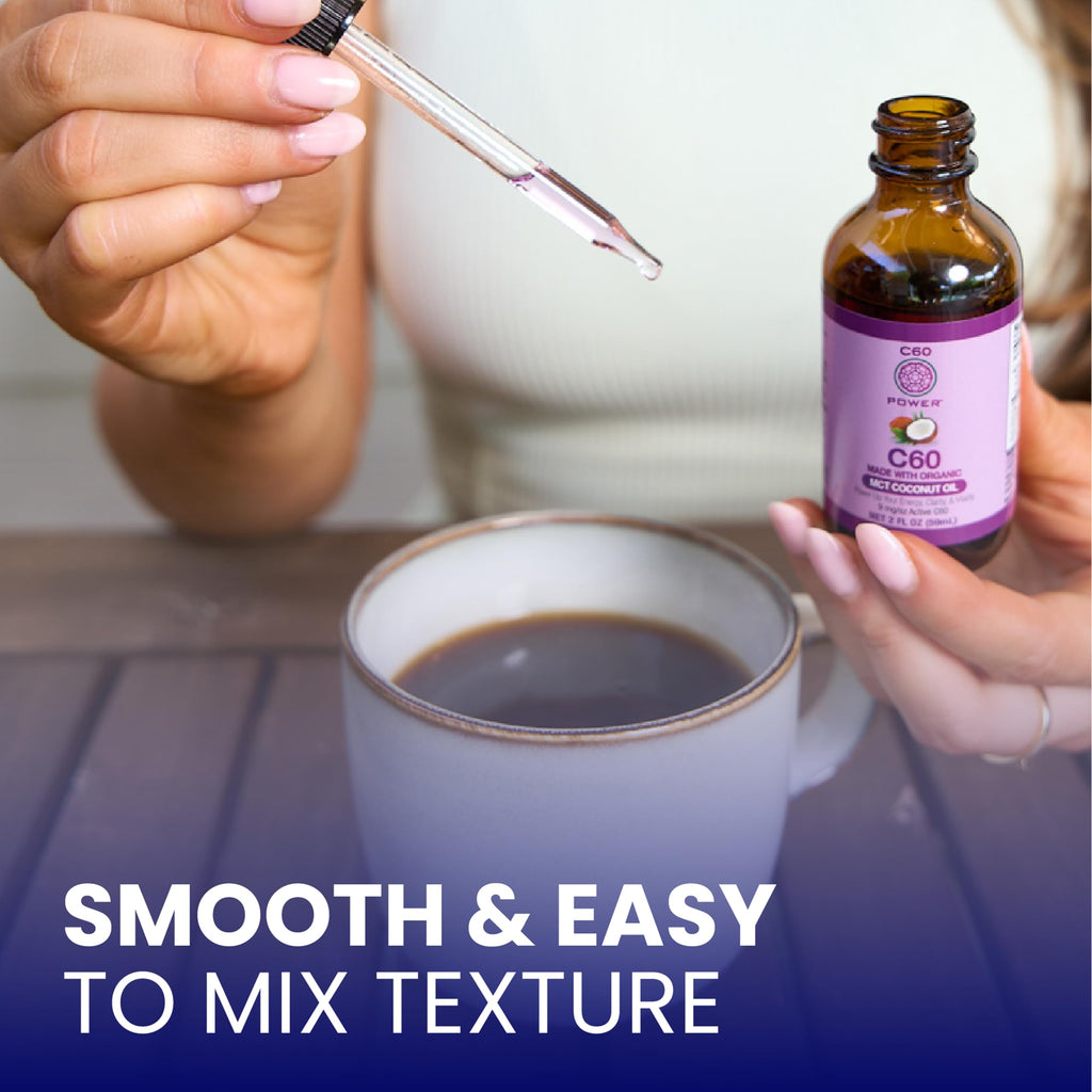 C60 Power antioxidant health supplement lifestyle presentation