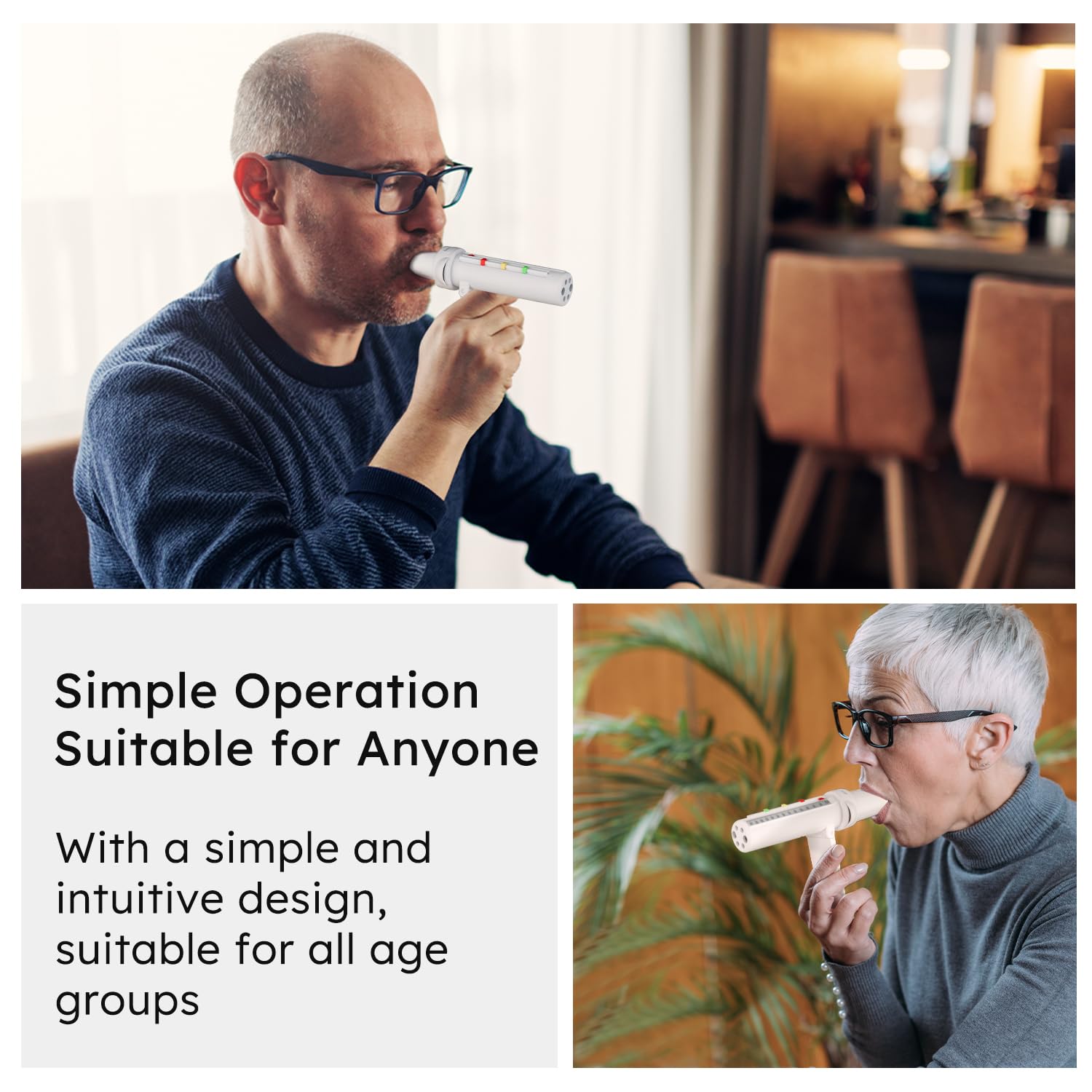 Holdly battery-free mechanical lung function monitor for asthma and COPD