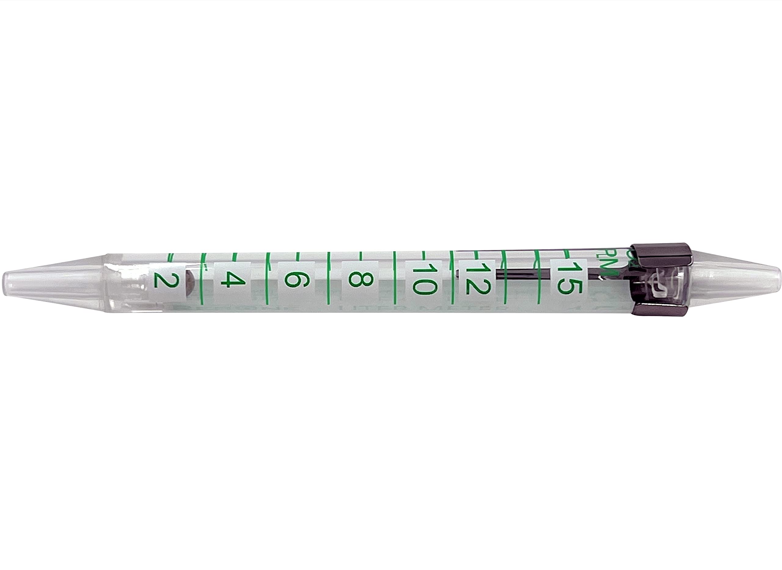 ResOne oxygen flow meter pen scale measurement indicator closely detailed